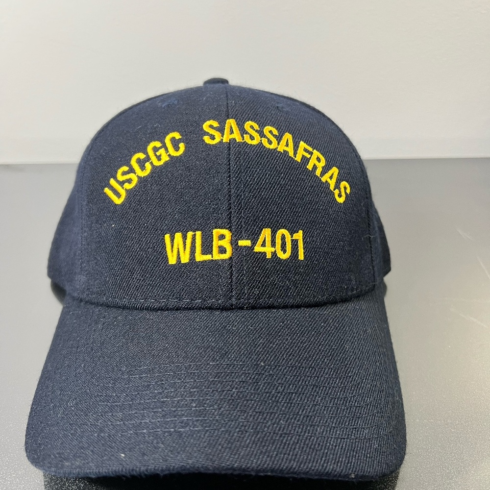 The Corps WLB-401 USSCGC Sassafras Blue Adjustable Baseball Cap